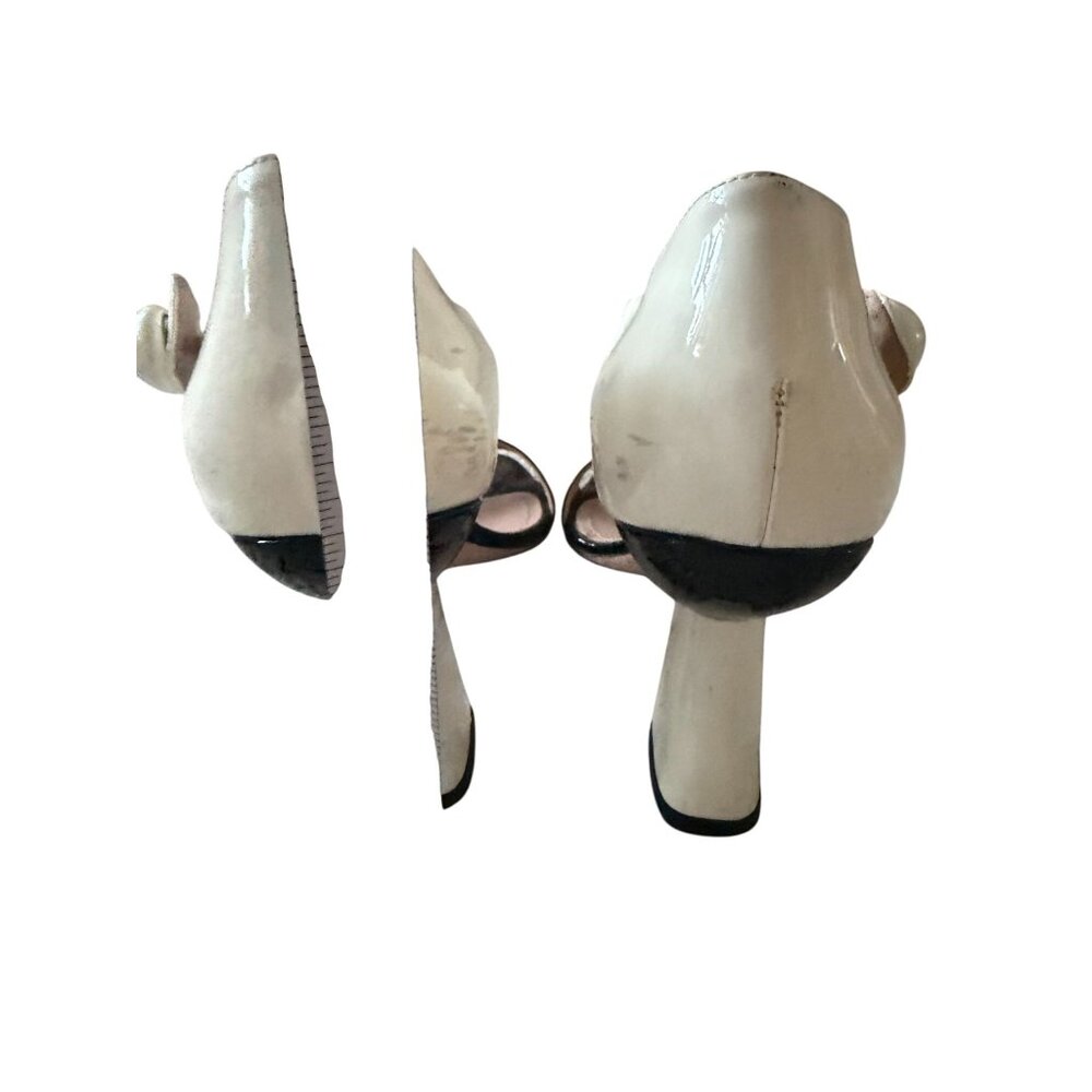 MIU MIU Mod Colorblock Black Ivor Patent Leather … - image 7